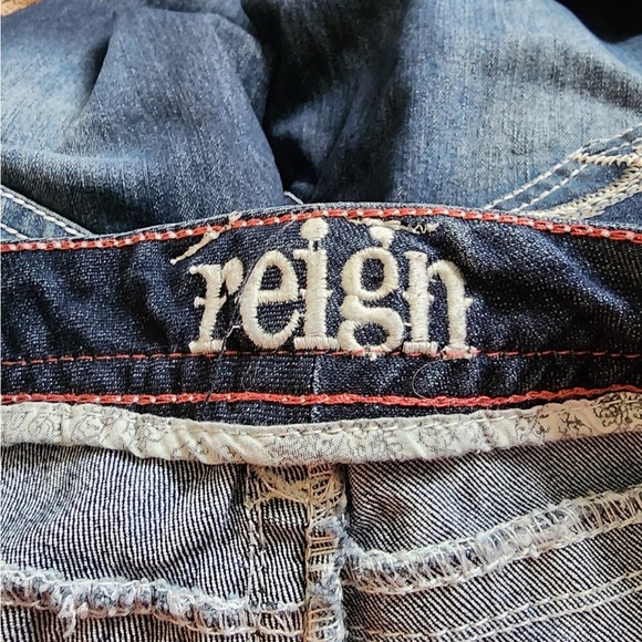 Reign Jeans Women 7 Blue Bootcut Denim - Picture 3 of 3